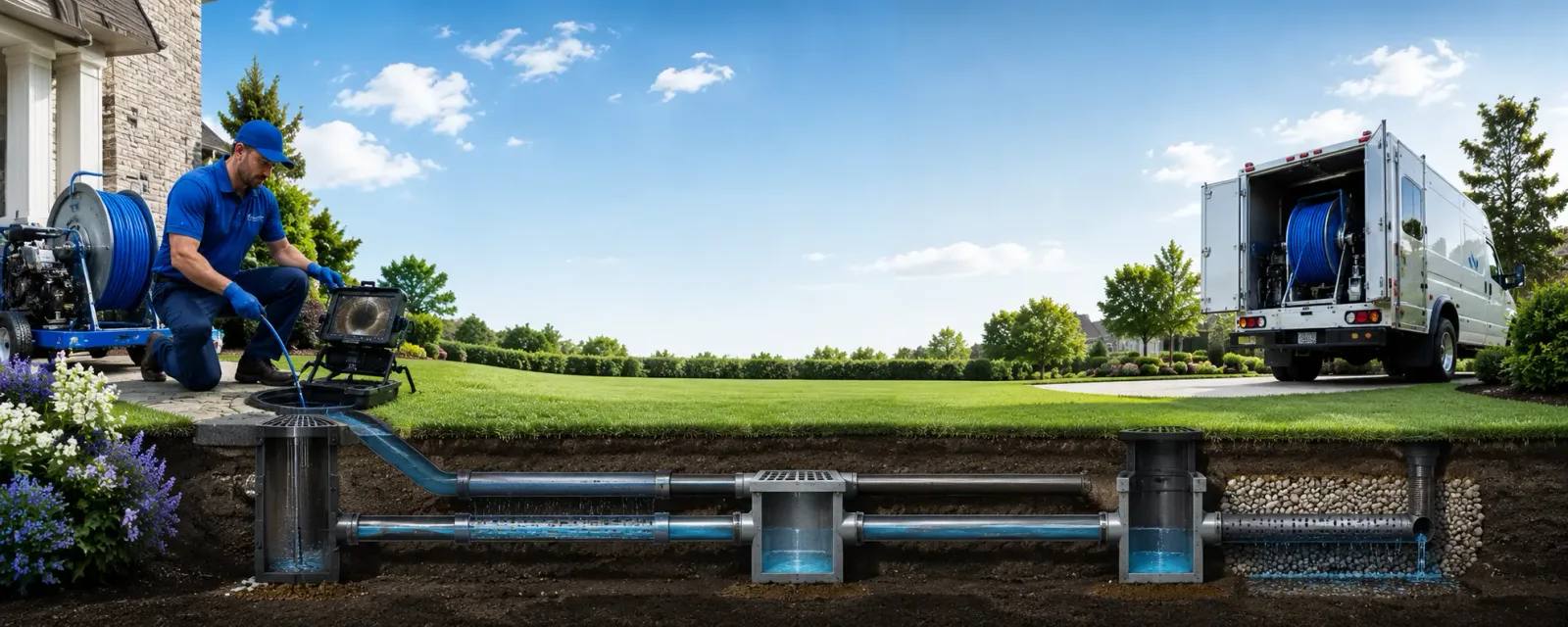 Outdoor drain cleaning information for Sharpsburg, KY